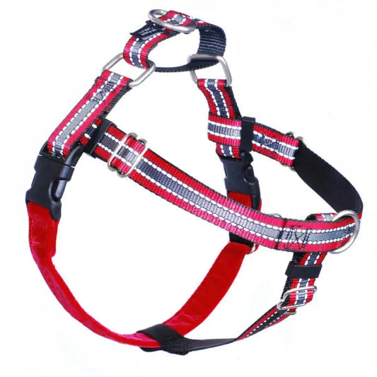 Reflective Red Freedom No-Pull Dog Harness 2 Hounds Design