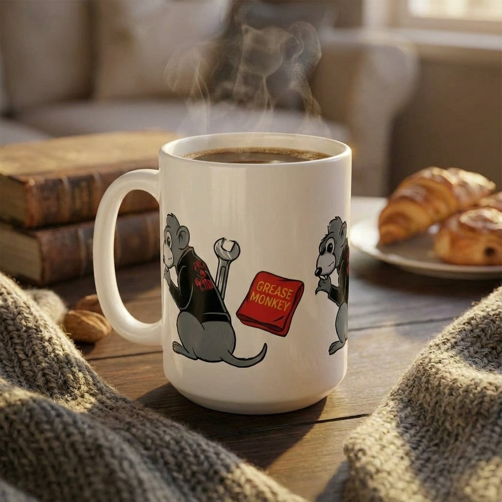 Rockabilly Pitties - Greaser Garage - 15oz Mug