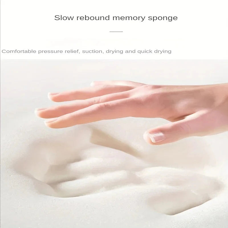 Long Hair Absorbent Bathroom Mat - Furry Non-Slip Shower Room & Entrance Mat