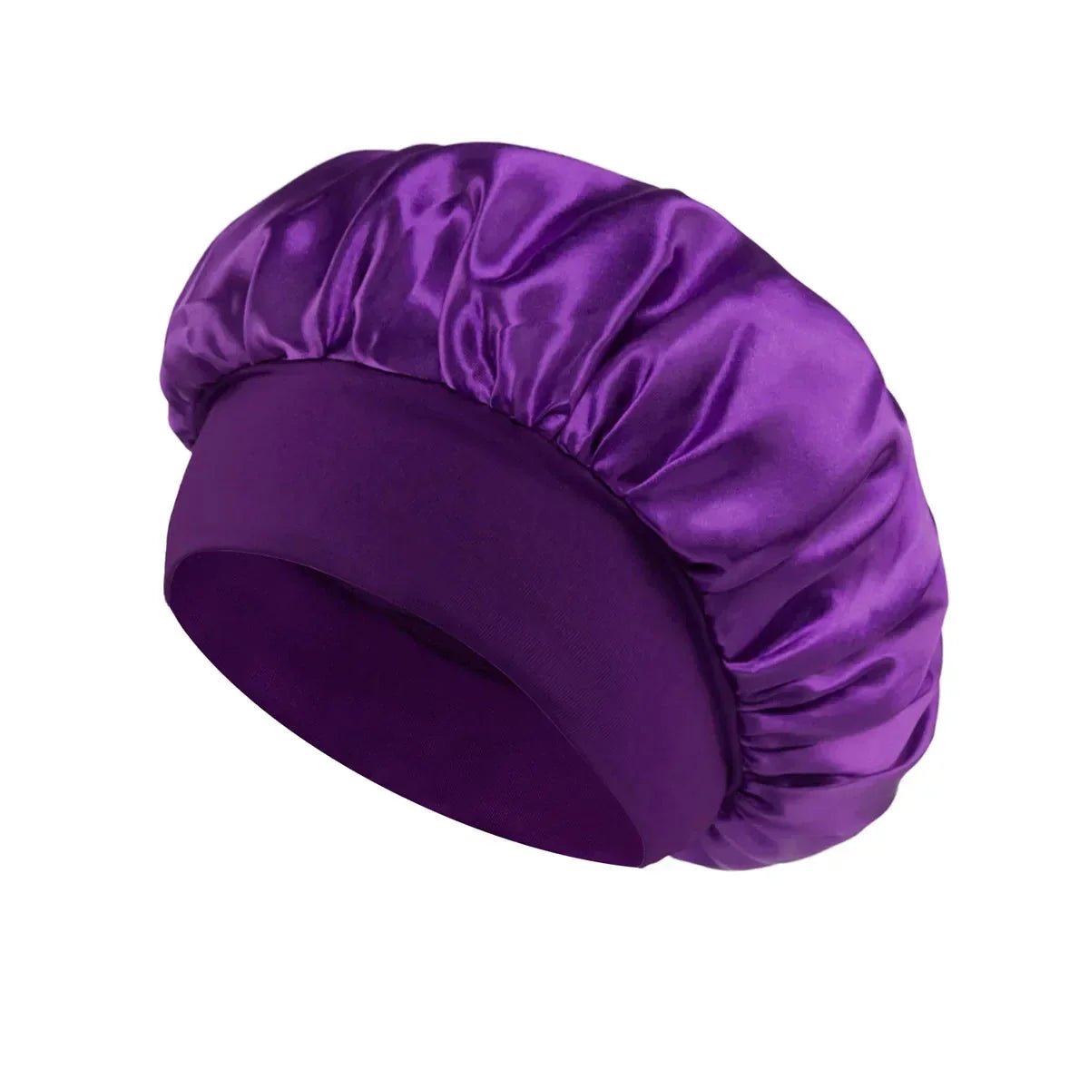 Women’s Satin Sleep Bonnet – Silk Hair Bonnet with Wide Elastic Band