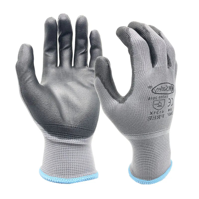 24PCS Professional Protective Gloves – PU Coated Work Gloves for Construction, Gardening & Light-Duty Tasks