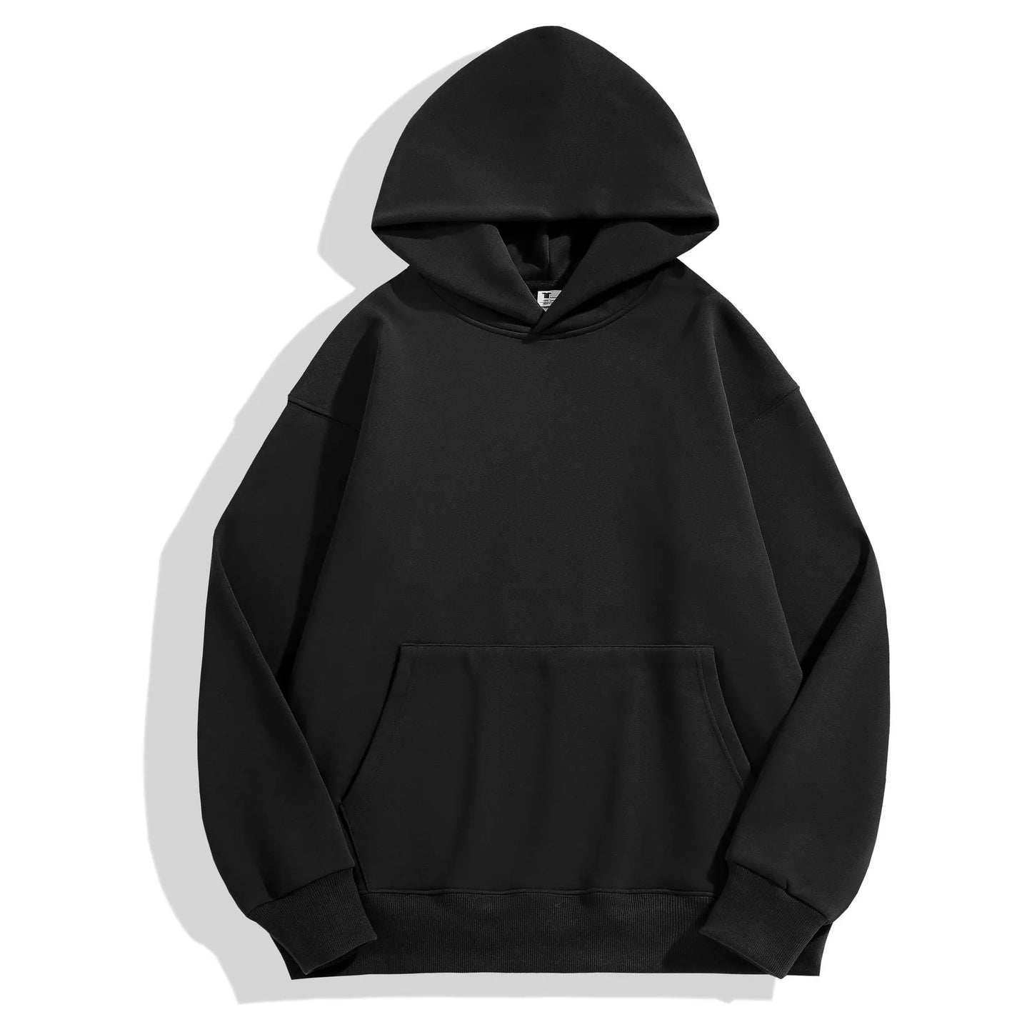 16.9oz Heavyweight Cotton Plus Velvet Hoodie - Thickened Fleece Pullover for Men & Women