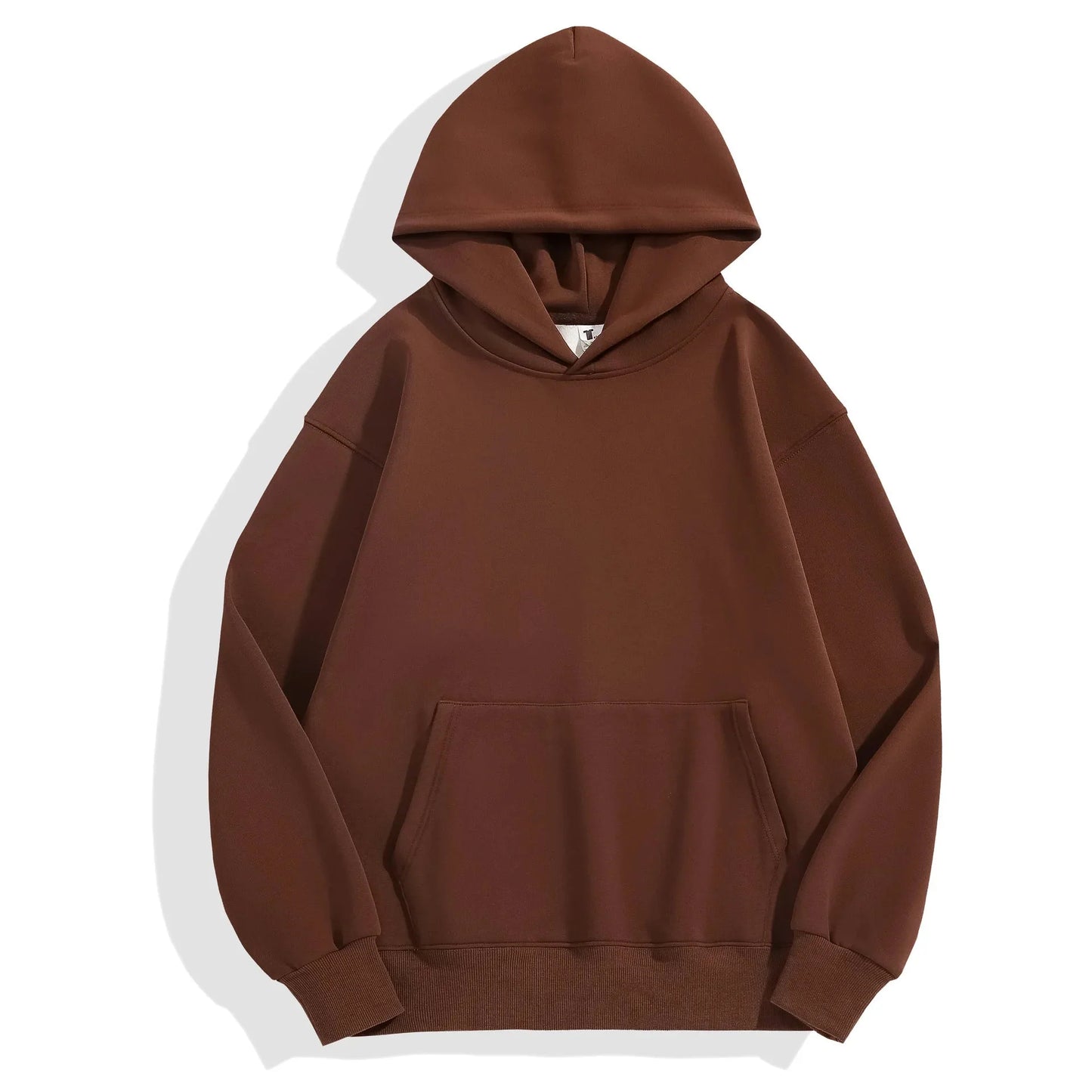 16.9oz Heavyweight Cotton Plus Velvet Hoodie - Thickened Fleece Pullover for Men & Women