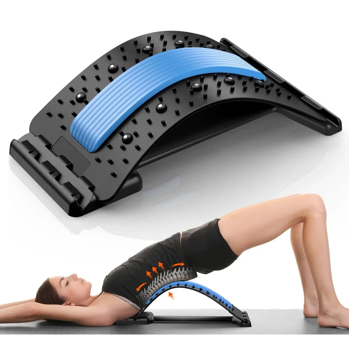 Relieving Board Adjustable Back Stretcher – Lumbar Support & Pain Relief Board - Multi ...