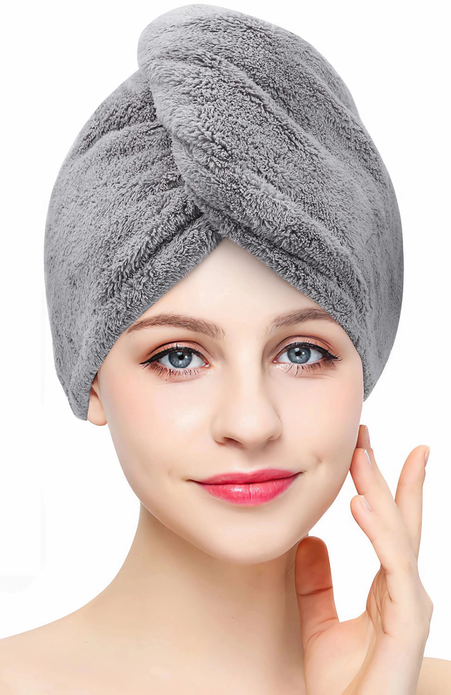 Microfiber Hair Drying Towel Cap – Quick-Dry, Super Absorbent Shower Wrap for Women