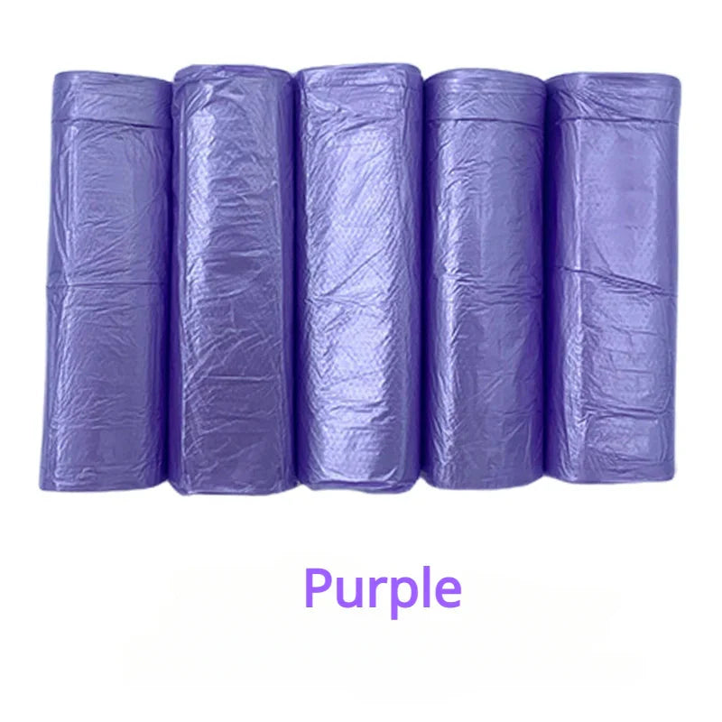 100PCS Mixed Color Thicken Disposable Garbage Bags Kitchen Storage Trash Can Liner Bags Protect Privacy Plastic Waste Bag