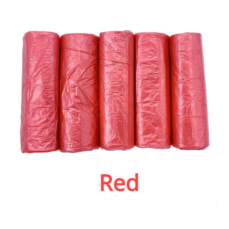 100PCS Mixed Color Thicken Disposable Garbage Bags Kitchen Storage Trash Can Liner Bags Protect Privacy Plastic Waste Bag
