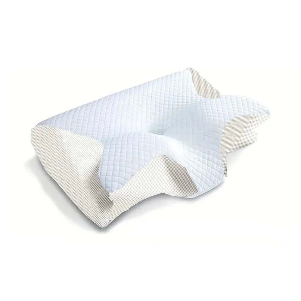Memory Foam Cervical Pillow – 2-in-1 Ergonomic Neck Support for Deep, Pain-Free Sleep