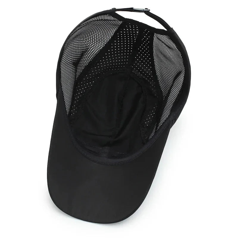 Stay Protected in Style: UV Protection Baseball Cap with Quick-Drying Soft Top, Breathable Strapback for Hiking, Fishing & Outdo