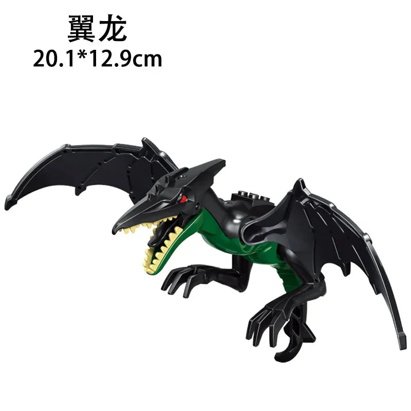 Jurassic World 3 Brutal Raptor Building Blocks Dinosaur Bricks Tyrannosaurus Indominus I-Rex Assemble Toy For Children