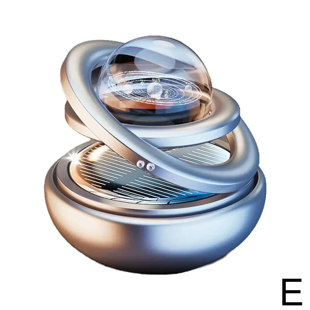 Solar Power Car Perfume - Rotating Aromatherapy Air Freshener & Decorative Ornament