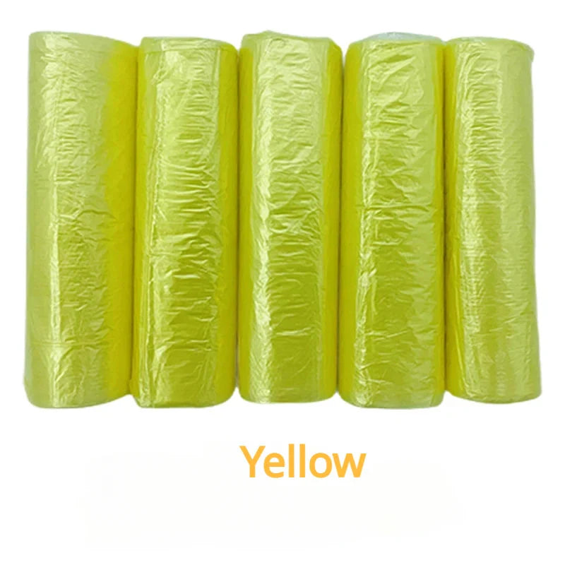 100PCS Mixed Color Thicken Disposable Garbage Bags Kitchen Storage Trash Can Liner Bags Protect Privacy Plastic Waste Bag