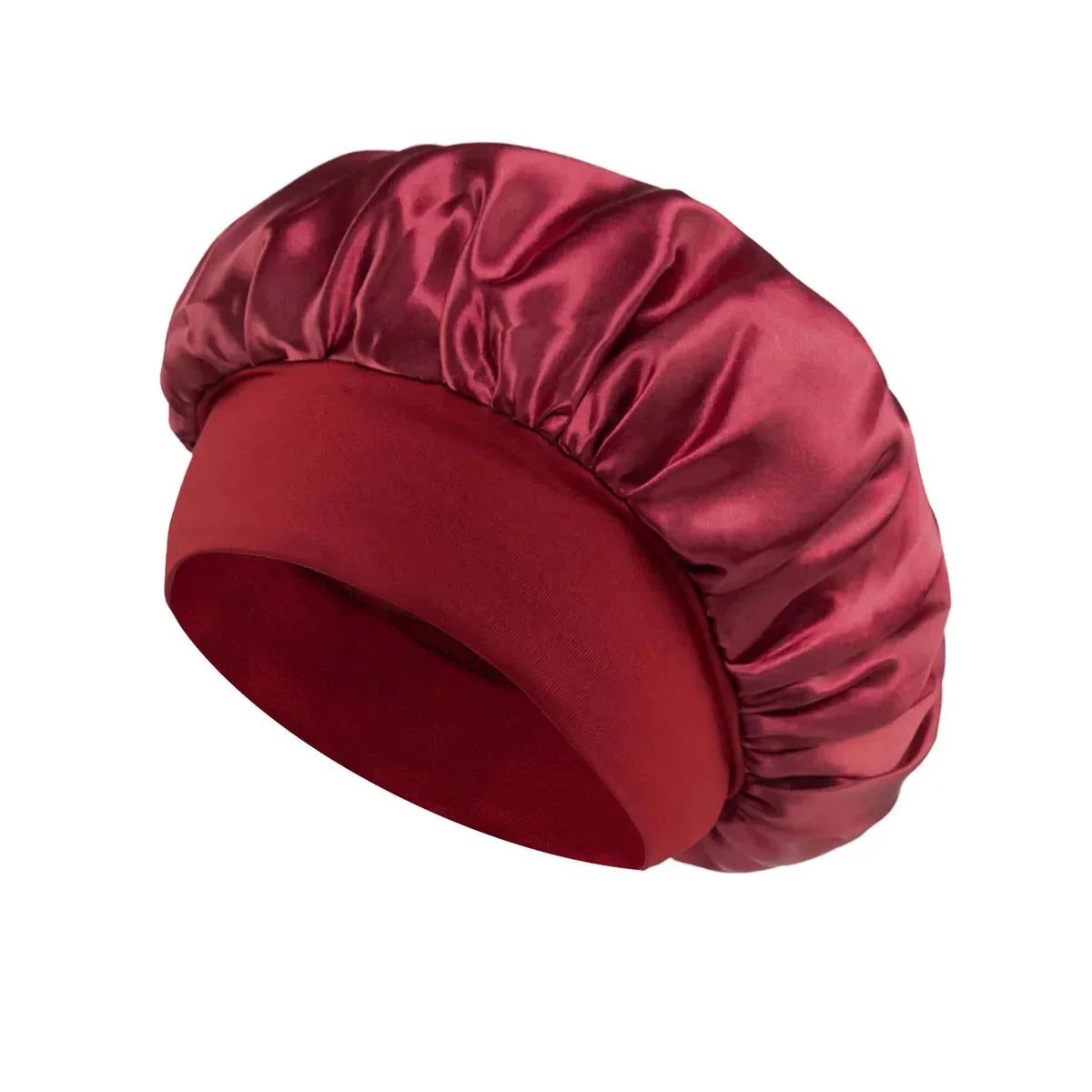Women’s Satin Sleep Bonnet – Silk Hair Bonnet with Wide Elastic Band