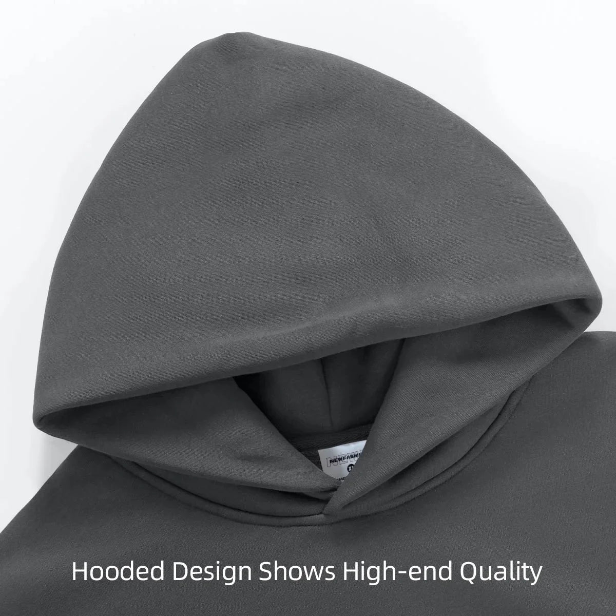 16.9oz Heavyweight Cotton Plus Velvet Hoodie - Thickened Fleece Pullover for Men & Women
