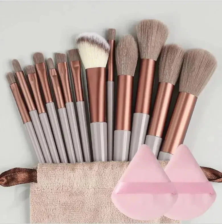 Soft Fluffy Professional Makeup Brush Set - 13-16pcs for Foundation, Eyeshadow, and More