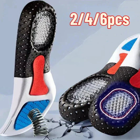 6Pcs Orthopedic Insoles - Arch Support & Shock Absorbing for Plantar Fasciitis