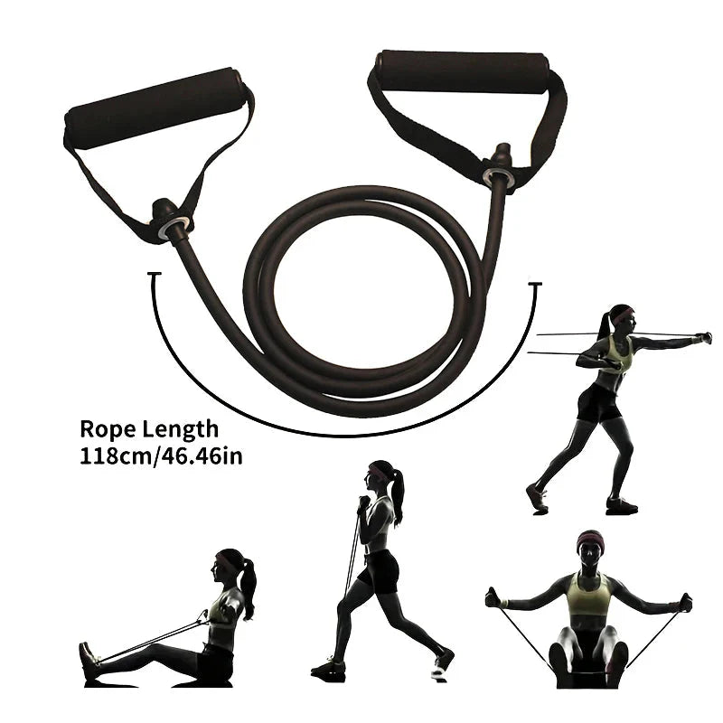 Resistance Bands with Handles – Full Body Exercise Bands Set for Home Strength Training & Fitness Workouts