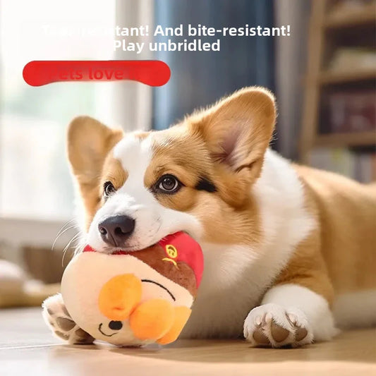 Interactive Electric Plush Jumping Ball - USB Rechargeable Dog Training Toy with Music