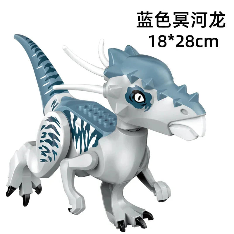 Jurassic World 3 Brutal Raptor Building Blocks Dinosaur Bricks Tyrannosaurus Indominus I-Rex Assemble Toy For Children