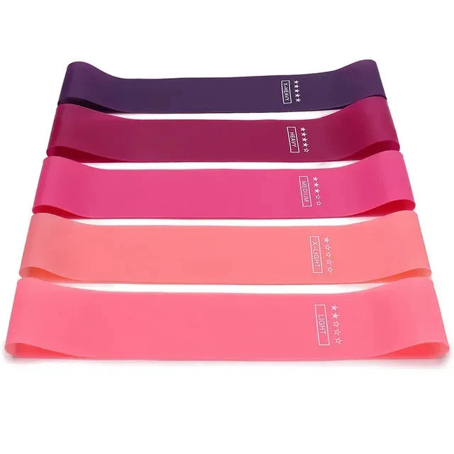 Portable Resistance Bands Set – 5 Level Fitness Workout Bands for Yoga, Pilates & Strength Training