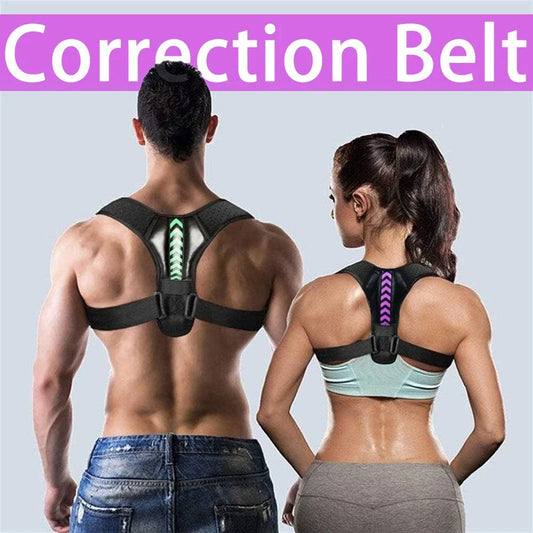 Adjustable Back & Shoulder Posture Corrector – Clavicle Spine Support Belt for Neck, Upper Back & Hunchback Correction