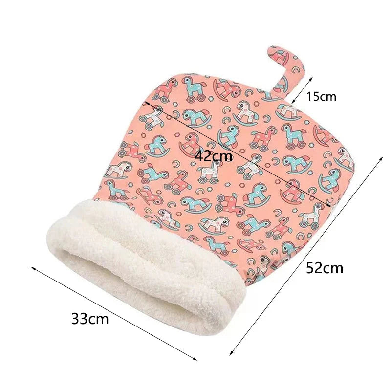 Autumn and winter warm cat kennel, closed cat bed, cute cat sleeping bag, Christmas essential pet supplies