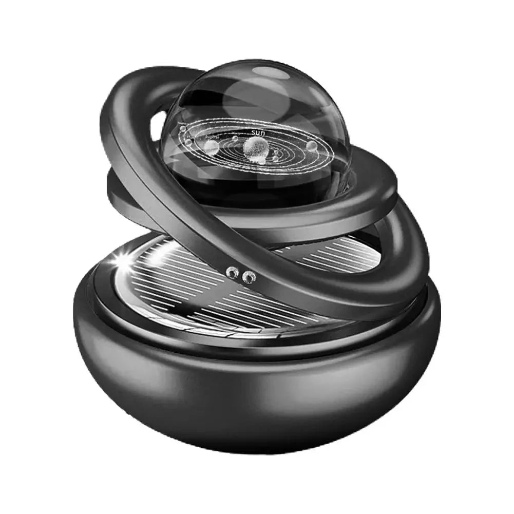 Solar Power Car Perfume - Rotating Aromatherapy Air Freshener & Decorative Ornament