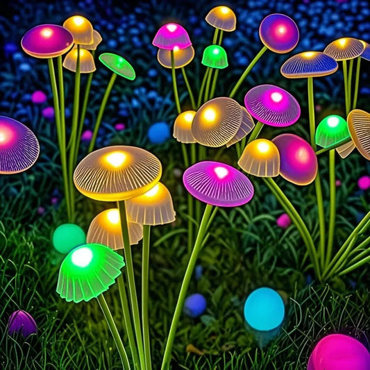 6LED Solar Jellyfish Mushroom Lights – LED Garden & Lawn Solar Plug Lights