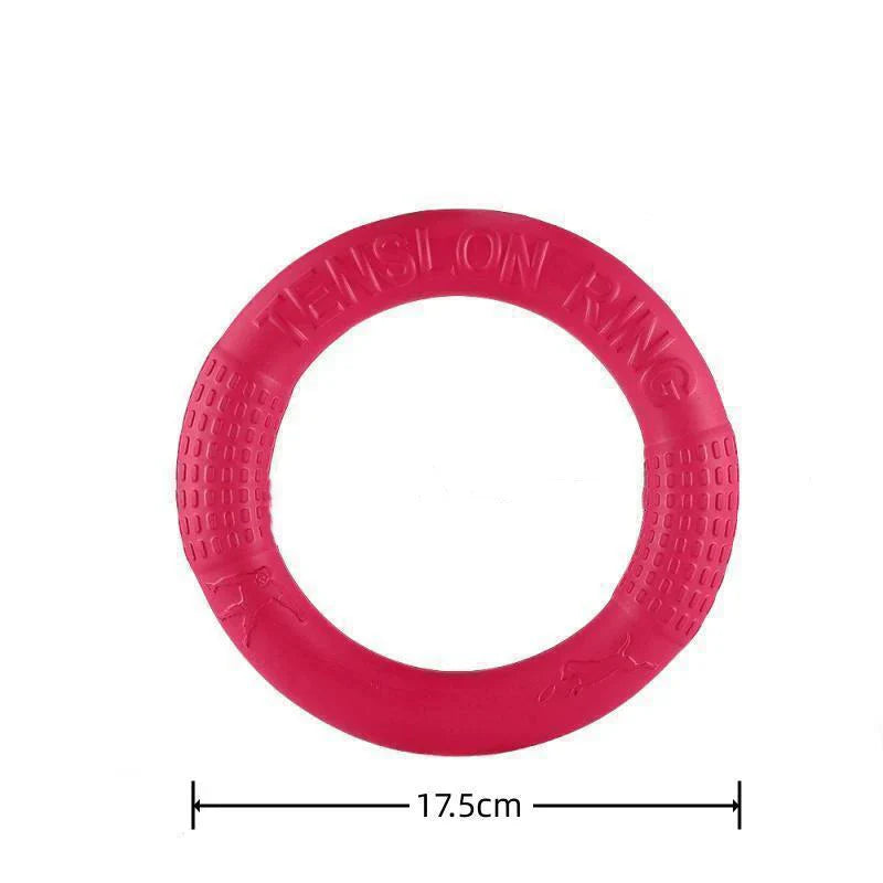 Durable Dog Ring Toy – Indestructible Flying & Chewing Training Toy