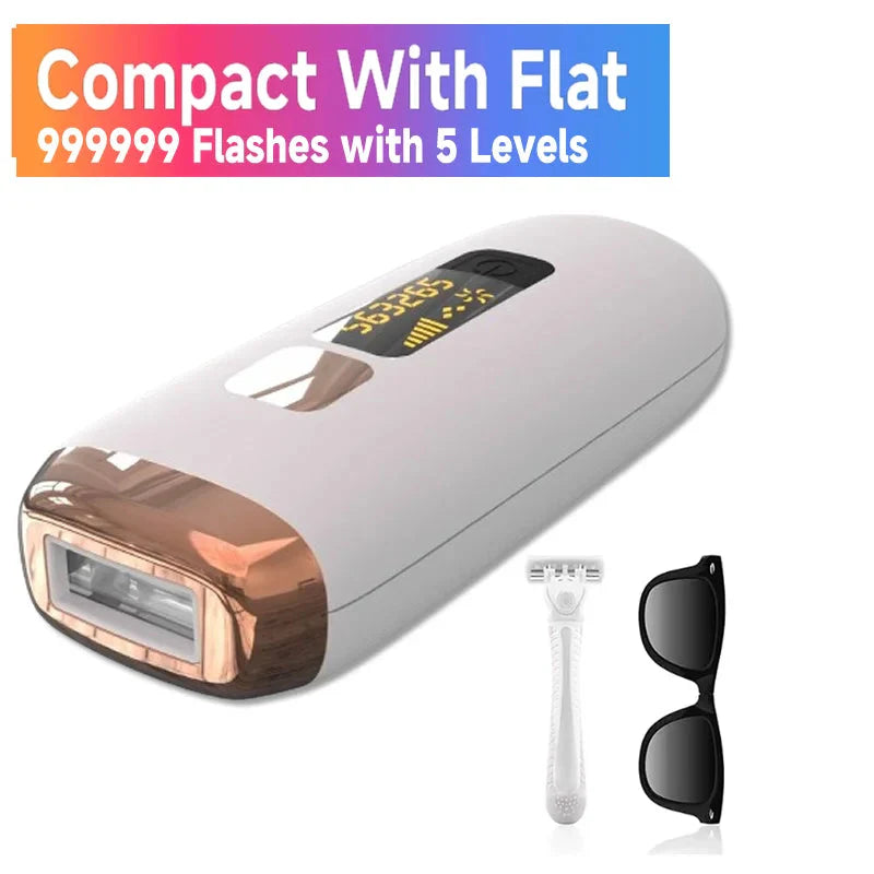 999,999 Flashes IPL Laser Epilator – Painless Hair Removal for Women