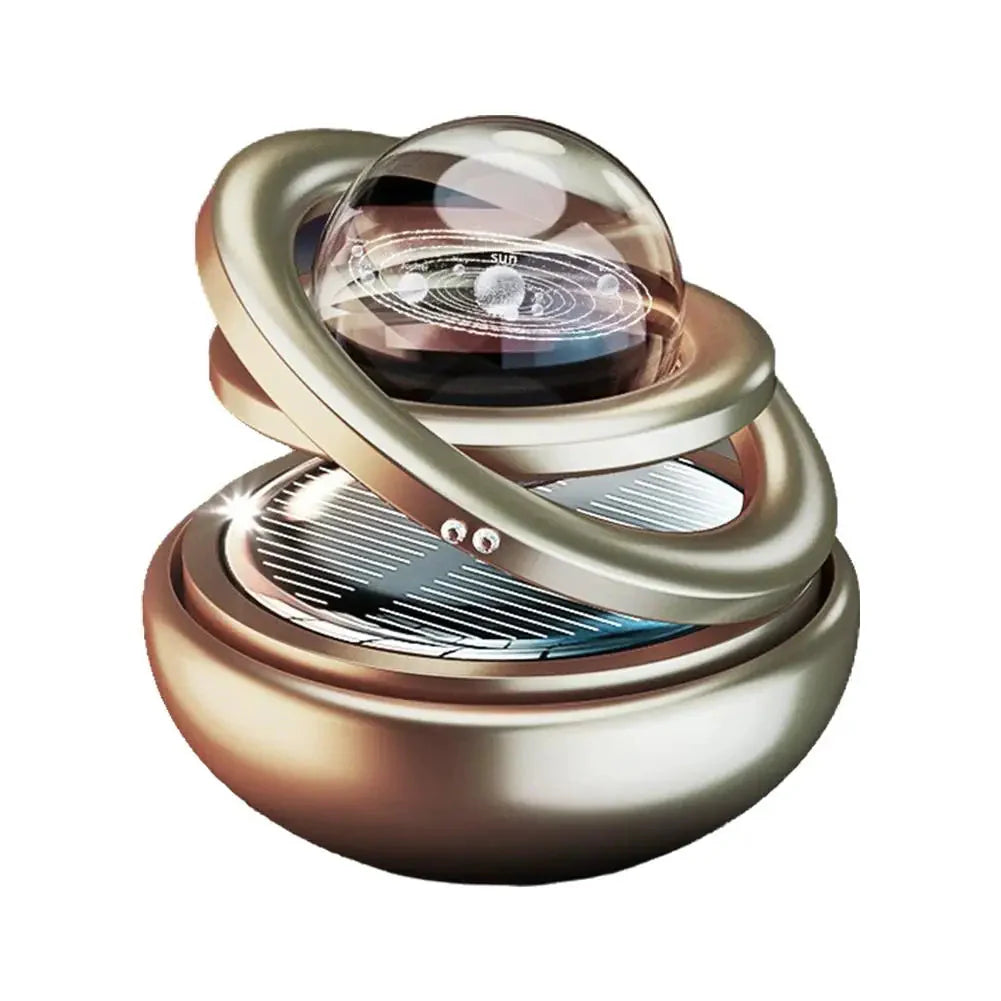 Solar Power Car Perfume - Rotating Aromatherapy Air Freshener & Decorative Ornament