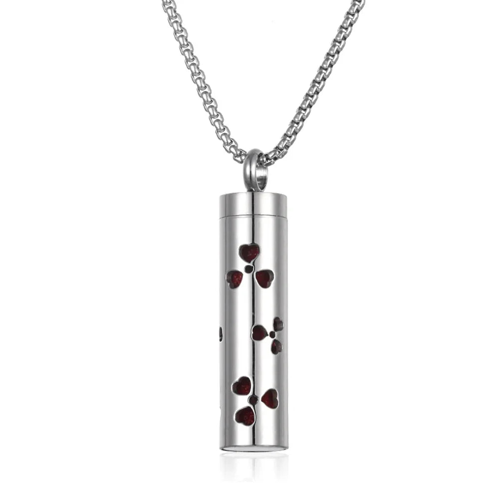 Long Strip Stainless Steel Aromatherapy Necklace – Essential Oil Diffuser Pendant