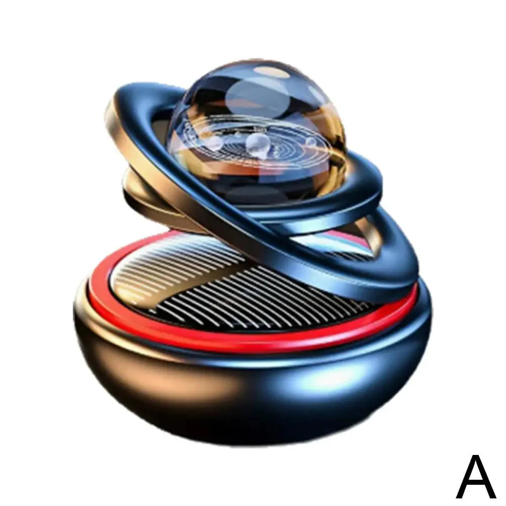 Solar Power Car Perfume - Rotating Aromatherapy Air Freshener & Decorative Ornament