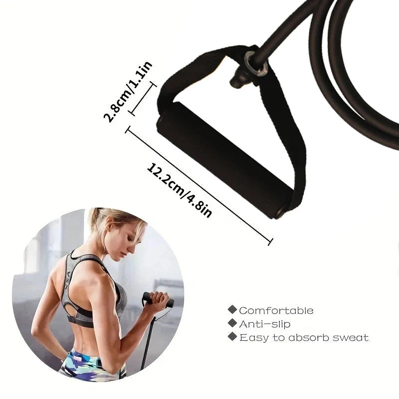Resistance Bands with Handles – Full Body Exercise Bands Set for Home Strength Training & Fitness Workouts