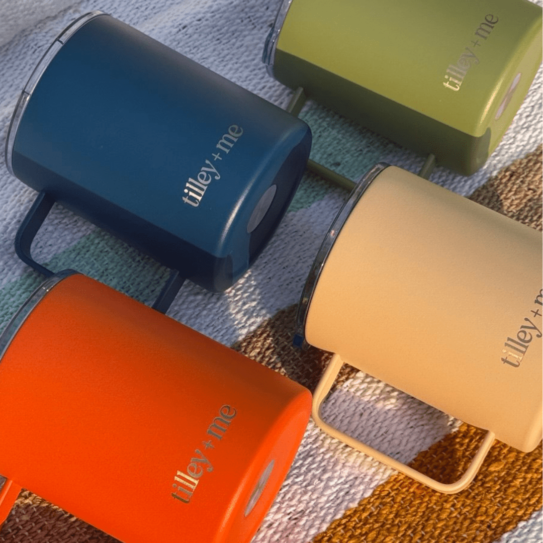 Tilley + Me | Camping Mug Stainless Steel Tumbler – Insulated Hot and Cold Beverage Mug