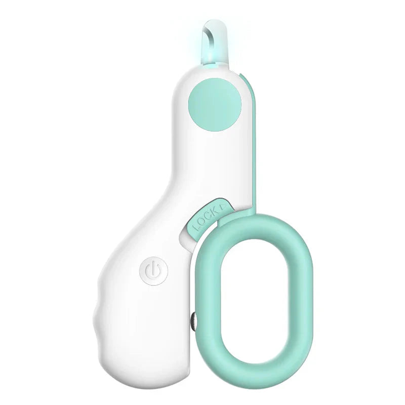 LED Pet Nail Clipper – Cat & Dog Claw Trimmer with Safety Lock