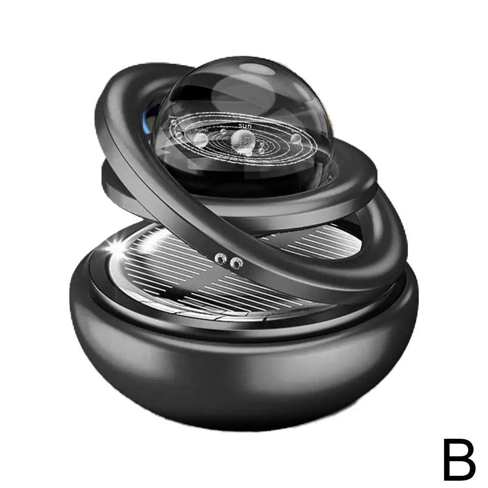 Solar Power Car Perfume - Rotating Aromatherapy Air Freshener & Decorative Ornament