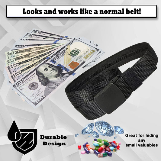 Belt Wallet Diversion Safe - Discreet belt with hidden compartment the Best Diversion Safe Ideas to hide valuables