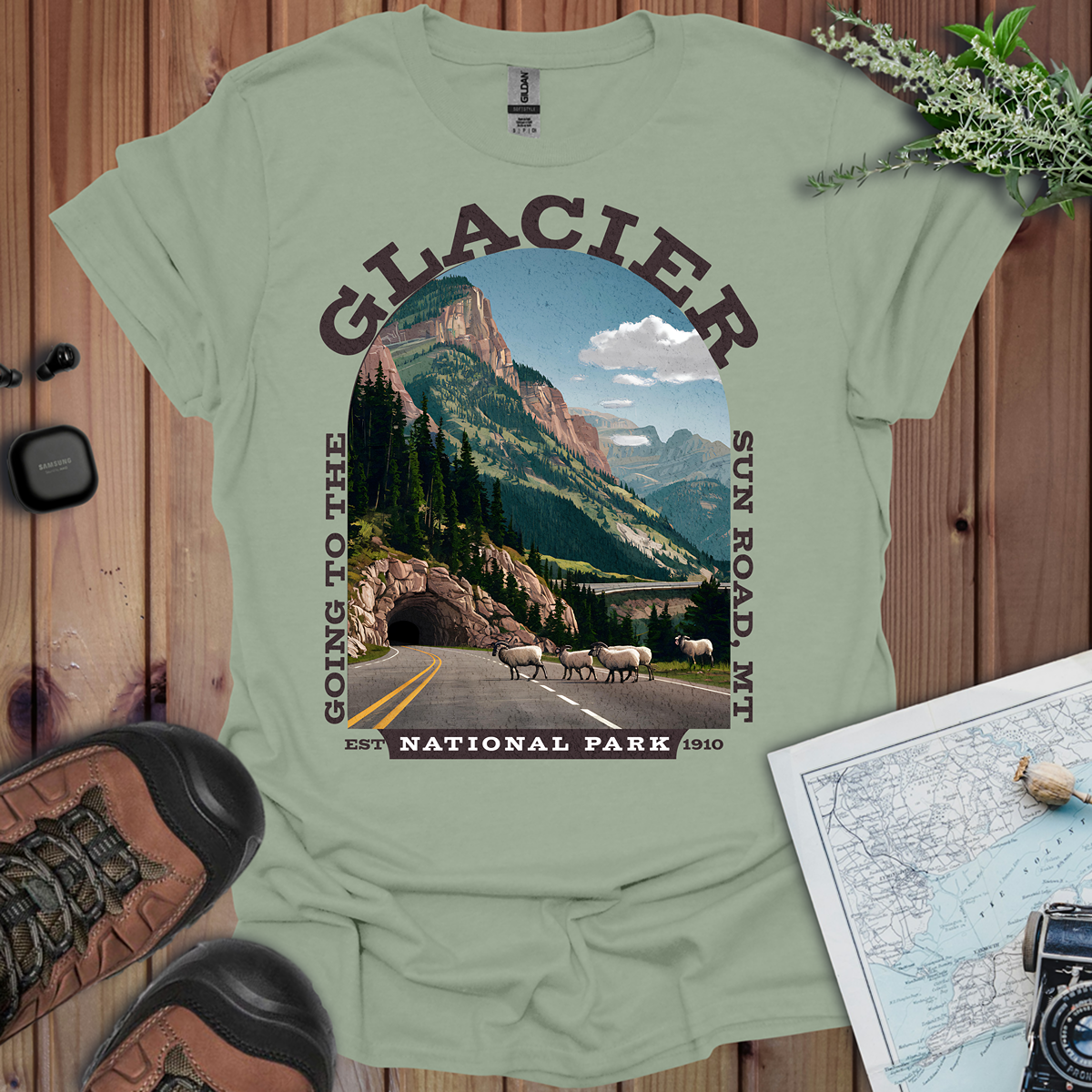 Glacier National Park Going To The Sun Road T-Shirt
