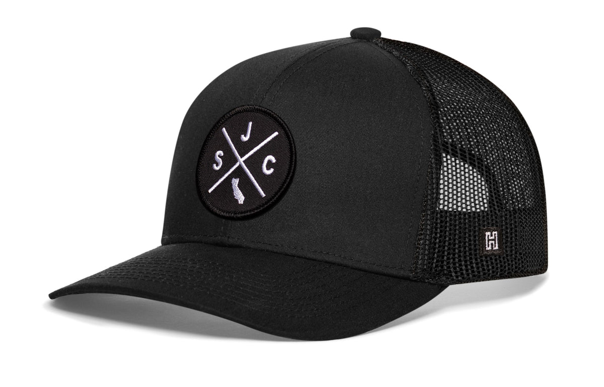 San Jose Trucker Hat  |  Black SJC X Snapback