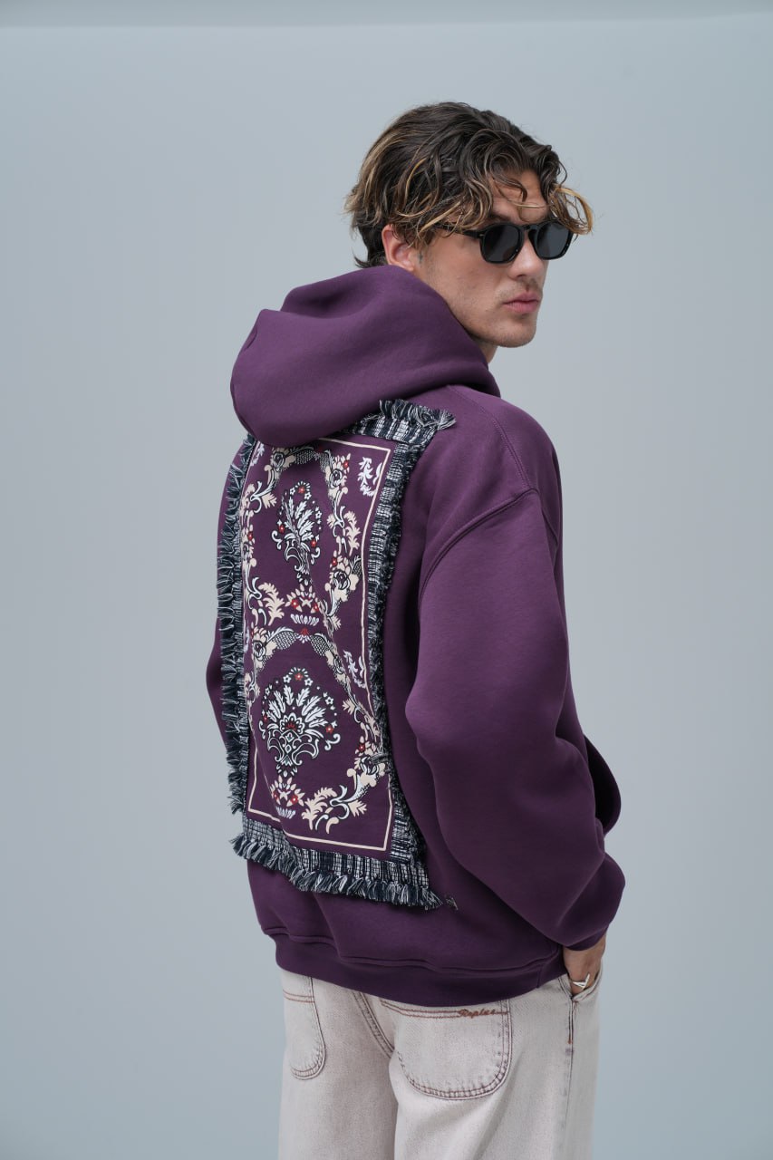 "Saw" Tapestry Appliqué Hoodie