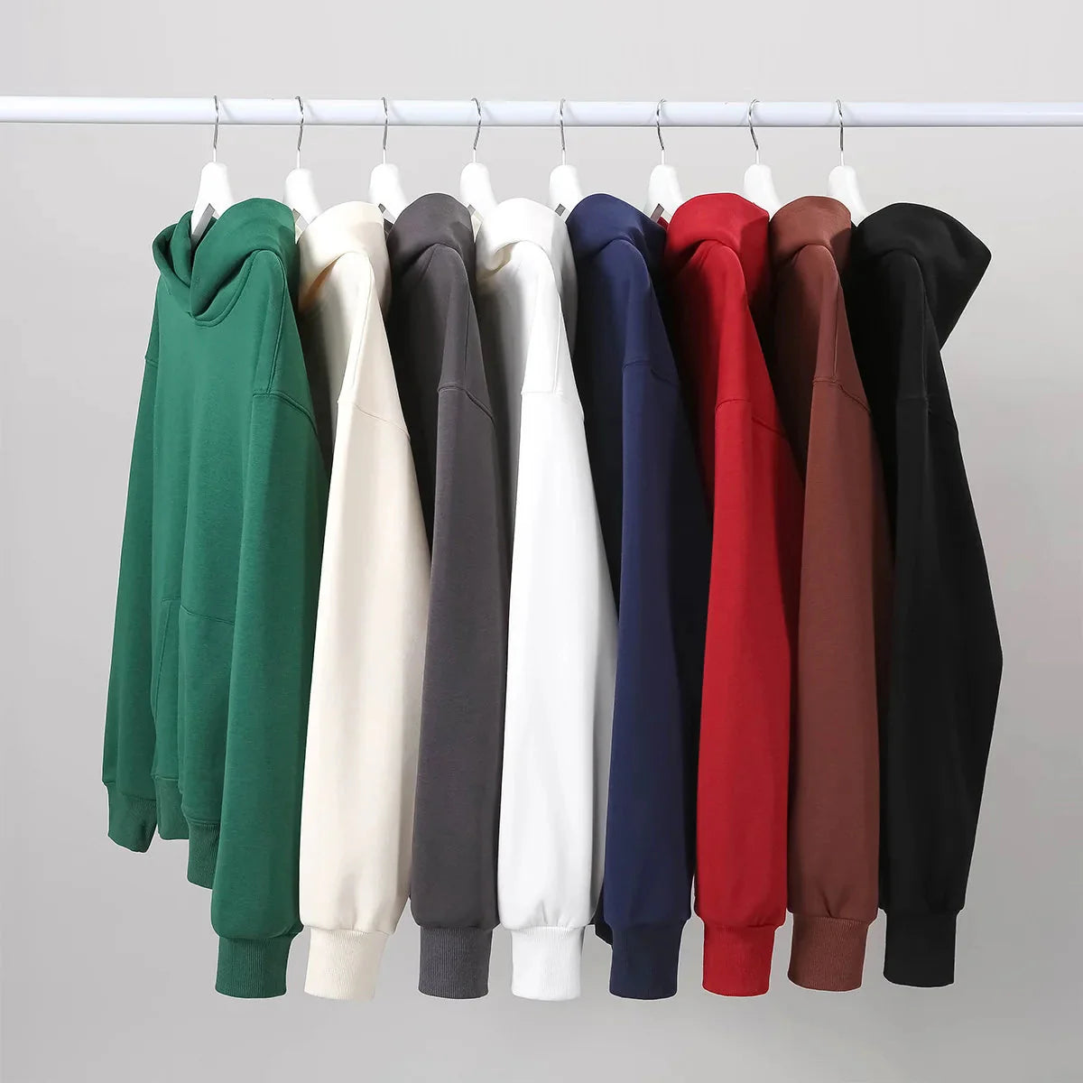 16.9oz Heavyweight Cotton Plus Velvet Hoodie - Thickened Fleece Pullover for Men & Women