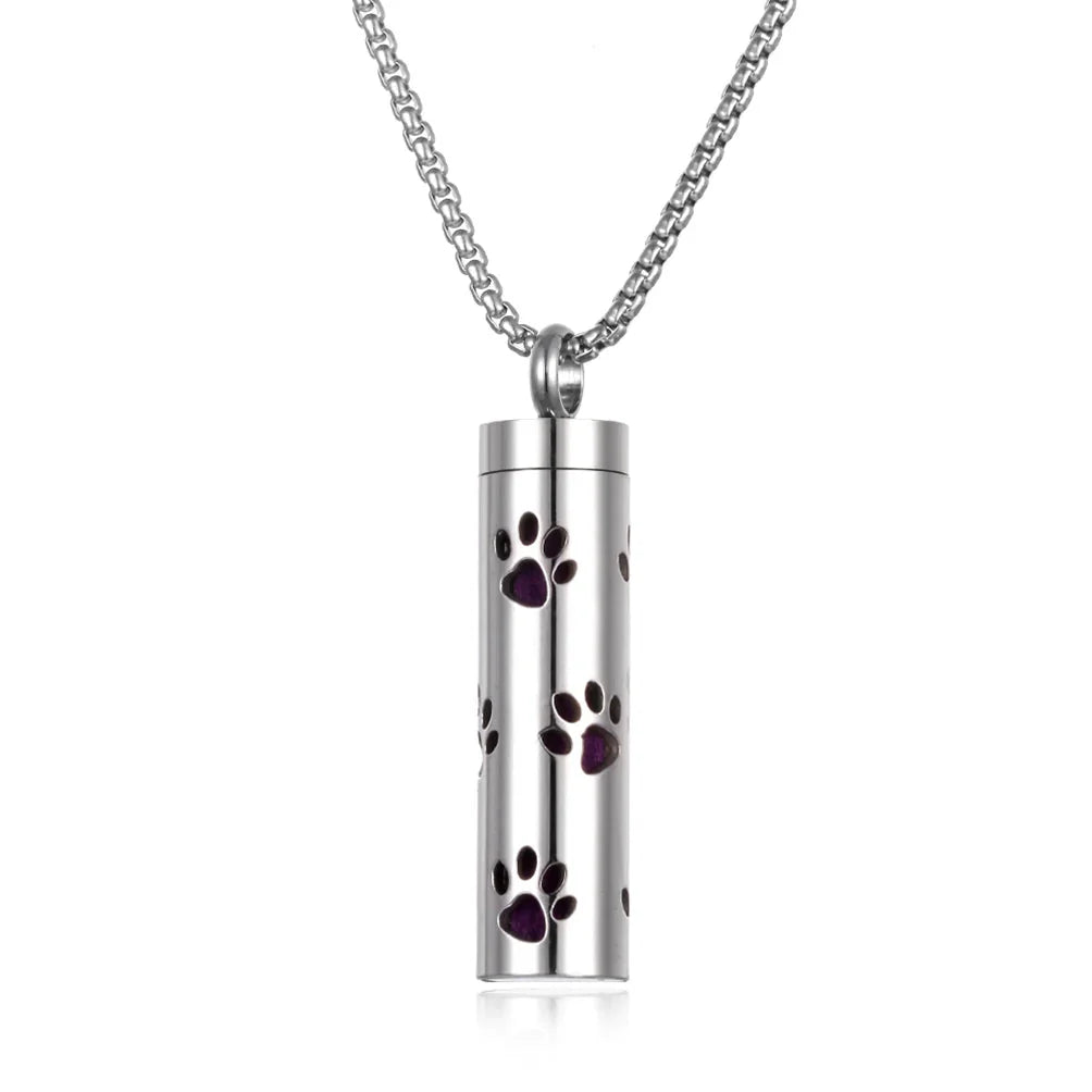 Long Strip Stainless Steel Aromatherapy Necklace – Essential Oil Diffuser Pendant