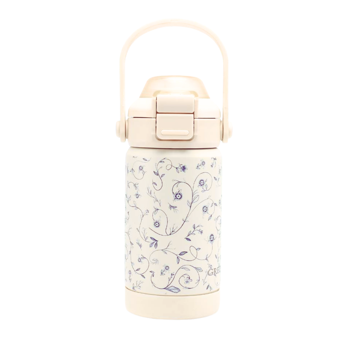 Sip + Chug 2 in 1 Thermo Water Bottle 12 oz. | Scandi Floral