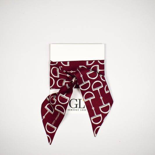 The Gameday Signature Scarf - Burgundy And White