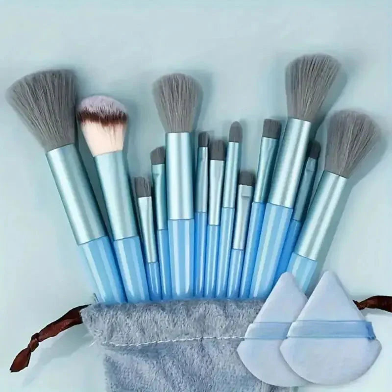 Soft Fluffy Professional Makeup Brush Set - 13-16pcs for Foundation, Eyeshadow, and More