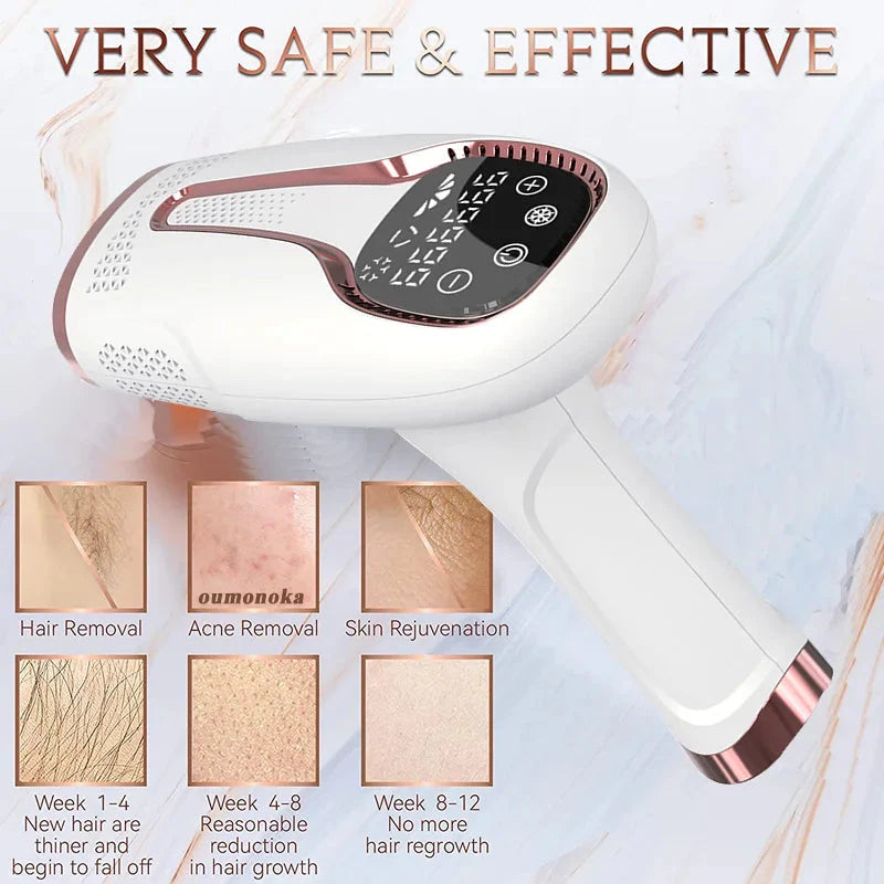 999,999 Flashes IPL Laser Epilator – Painless Hair Removal for Women