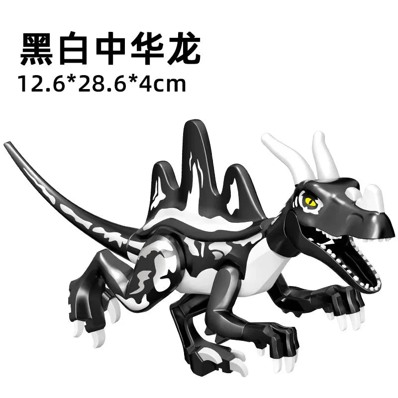 Jurassic World 3 Brutal Raptor Building Blocks Dinosaur Bricks Tyrannosaurus Indominus I-Rex Assemble Toy For Children