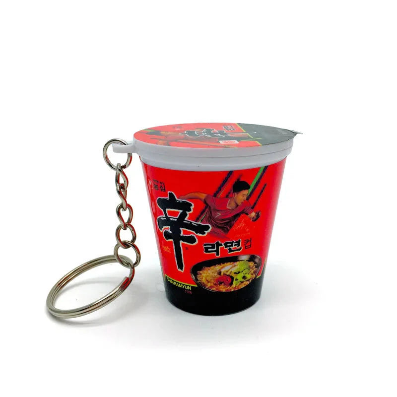 Simulation Instant Noodles Keychain On The Phone Mini Snacks Pendant Bag Pendant Christmas Gifts For The New Year