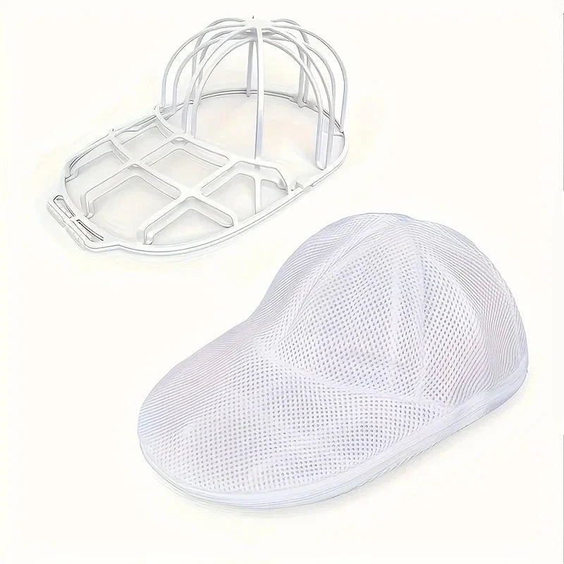 Hat Cleaner Cage with Mesh Bag - Baseball Cap Washer for Washing Machines